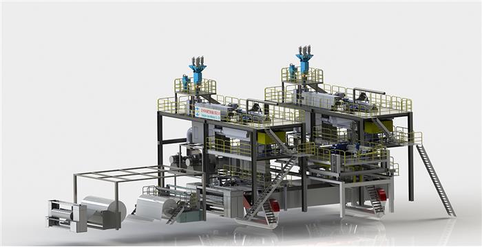 SMS紡熔非織造布生產(chǎn)線(xiàn)（三模頭）