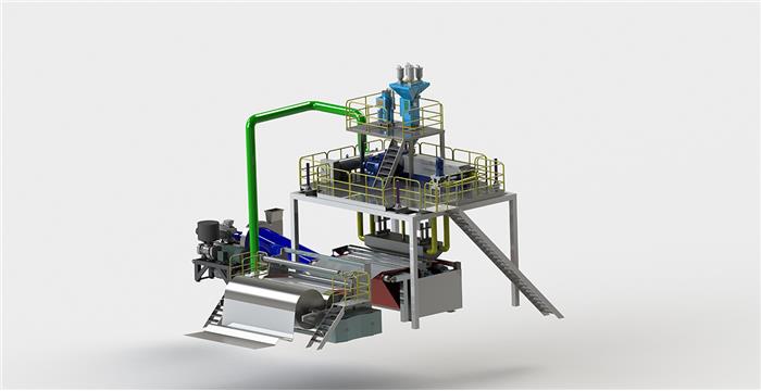 M熔噴非織造布生產(chǎn)線(xiàn)（單模頭）